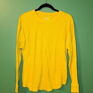 Time and Tru Mustard Long Sleeve Top